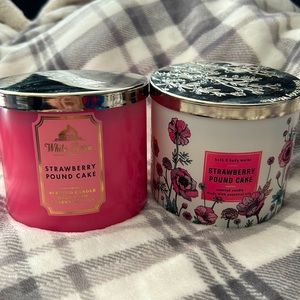 Strawberry Poundcake Candles